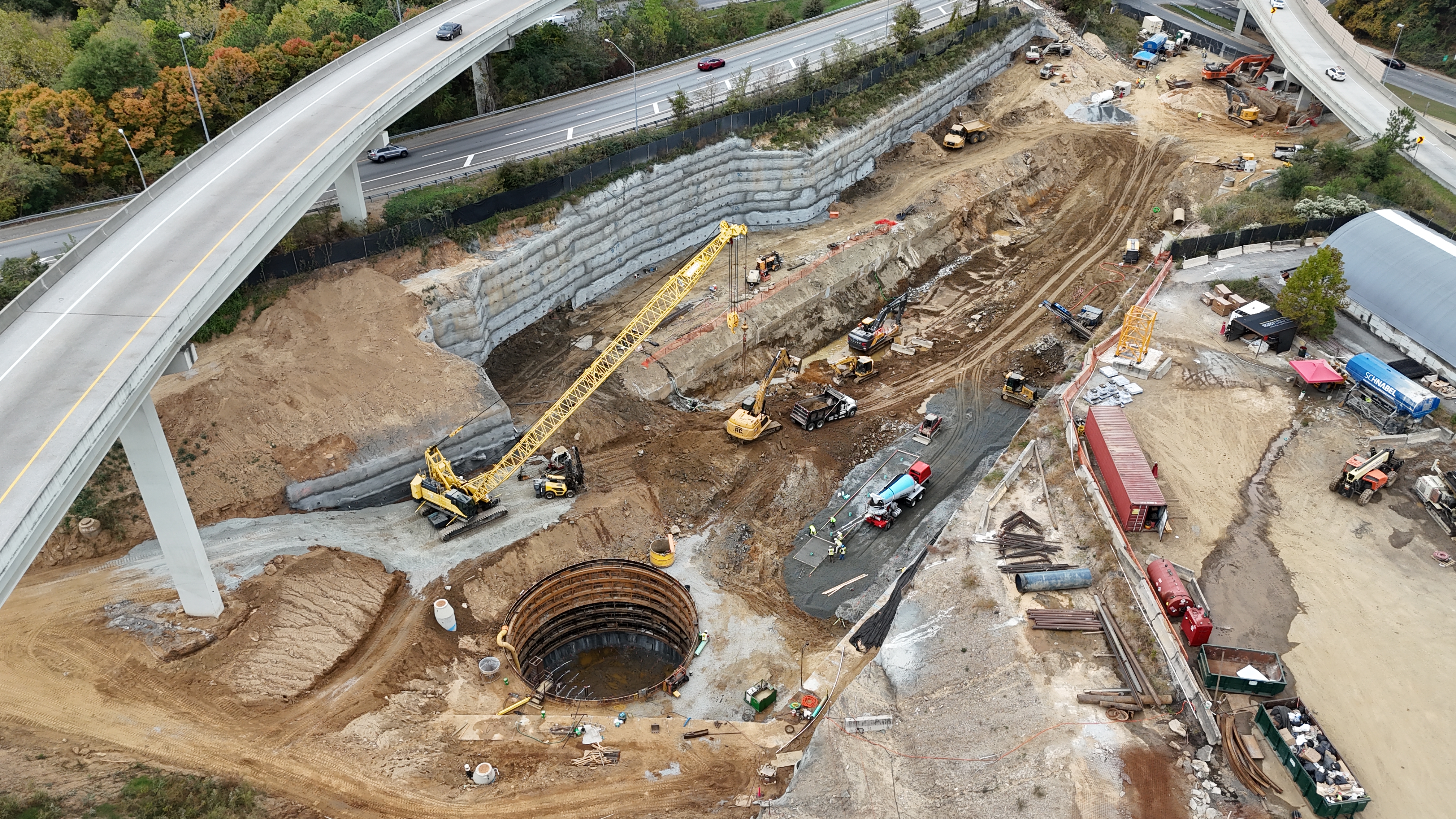 North Fork Peachtree Creek Storage Tank under construction